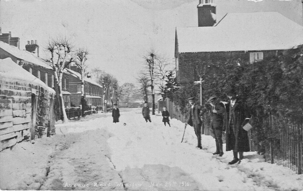 Avenue Road covered with snow